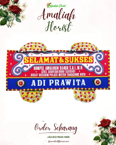 Karangan Bunga Ucapan Selamat di Jumo